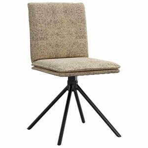 vidaXL Eetkamerstoelen 4 st imitatiesuède lichtgrijs