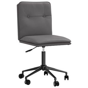 vidaXL Eetkamerstoelen 4 st kunstleer grijs