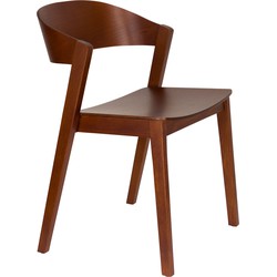 Housecraft Living Wooz Eetkamerstoelen Bruin donker - Set van 2