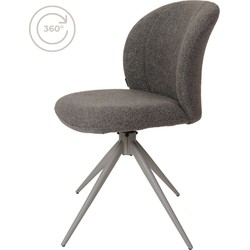 Home67  Eetkamerstoel Cosmo - Bouclé - Brown