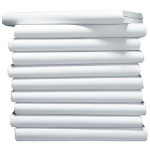 PULSIVA Hoeslaken Portland jersey; 90-100x200 cm (BxL); wit; 10 stuk / verpakking
