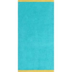 Cawö Cawo Lifestyle Splash Doubleface 7071 Douchelaken 70x140 türkis/apricot