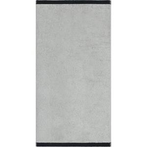 Cawö Cawo Lifestyle Splash Doubleface 7071 Douchelaken 70x140 platin/schwarz