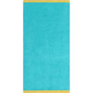 Cawö Cawo Lifestyle Splash Doubleface 7071 Handdoek 50x100 türkis/apricot
