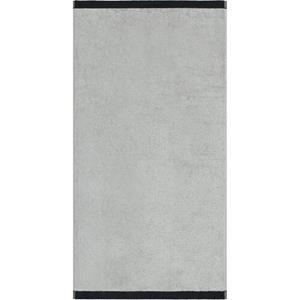 Cawö Cawo Lifestyle Splash Doubleface 7071 Handdoek 50x100 platin/schwarz