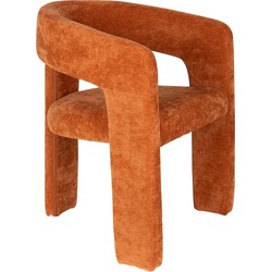 Housecraft Living Valentin Eetkamerstoel Oranje - Set van 2