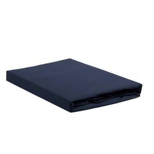 Ambiante Katoen - Splittopper Hoeslaken - 140x200 - Donker Blauw