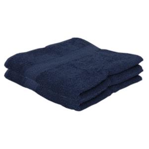 Jassz 2x Voordelige handdoeken navy blauw 50 x 100 cm 420 grams -