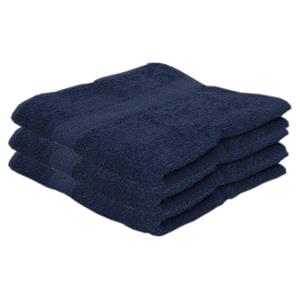 Jassz 3x Voordelige handdoeken navy blauw 50 x 100 cm 420 grams -