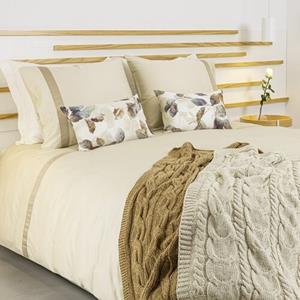 Dommelin Dekbedovertrek Listra Satijn 300TC Beige