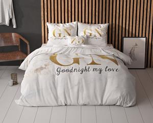RoyalTextile - Goodnight Dekbedovertrek - Goud - 140 x 220