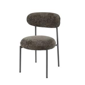 Giga Meubel  Eetkamerstoel Bruin - 52x57x81cm - Round Tissee