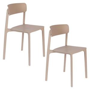 Housecraft Living Housecraft Clive Eetkamerstoelen Licht Bruin - Set van 4