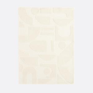 LA REDOUTE INTERIEURS 100% wollen vloerkleed met grafisch motief, Melko