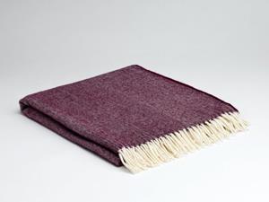 Mcnutt of Donegal plaid lambswool 140x200 Burgundy