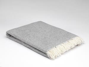 Mcnutt of Donegal plaid lambswool 140x200 Uniform Grey