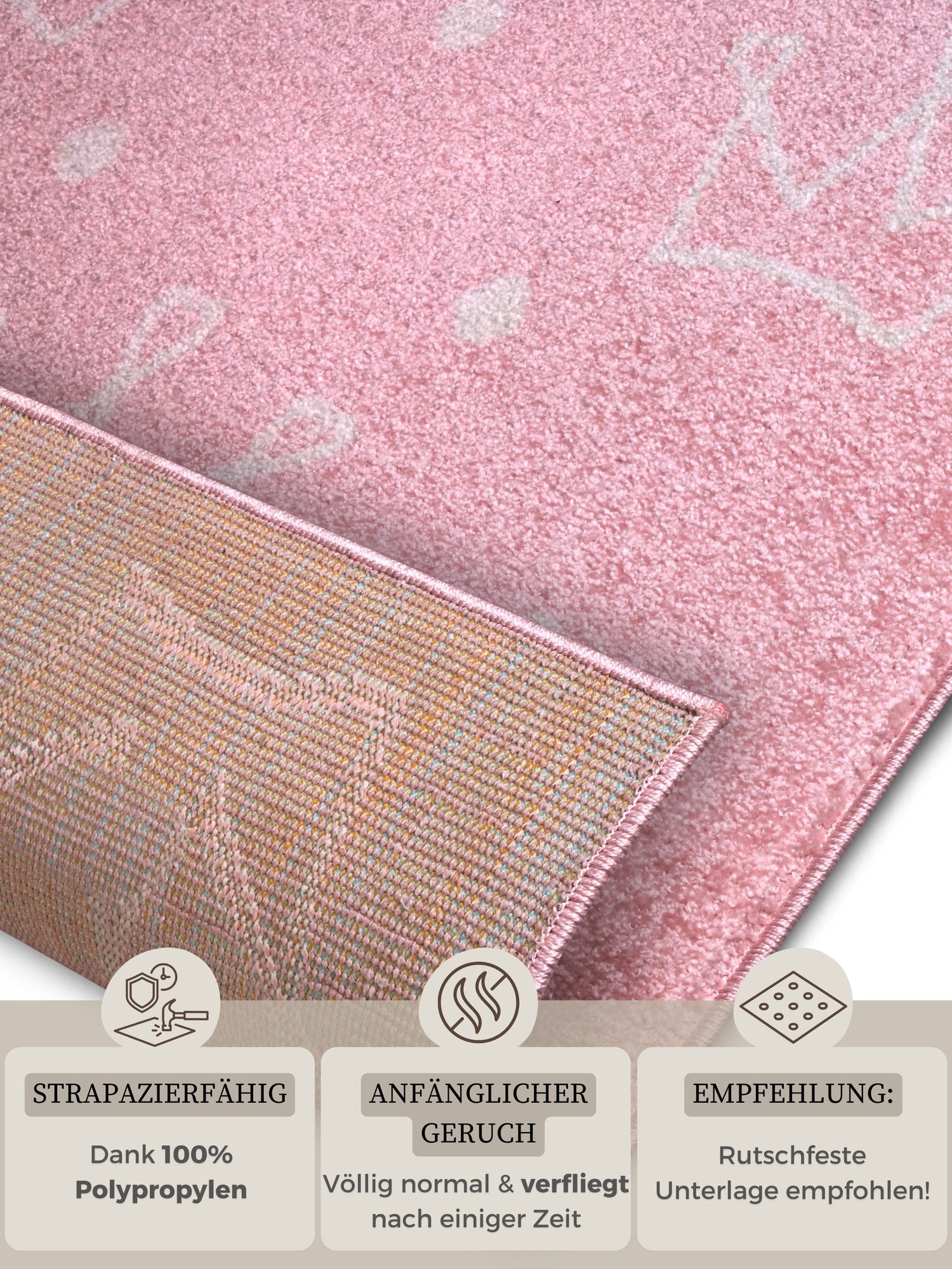 Hanse Home  Adventures children's carpet Crowns Rose - 160x235 cm