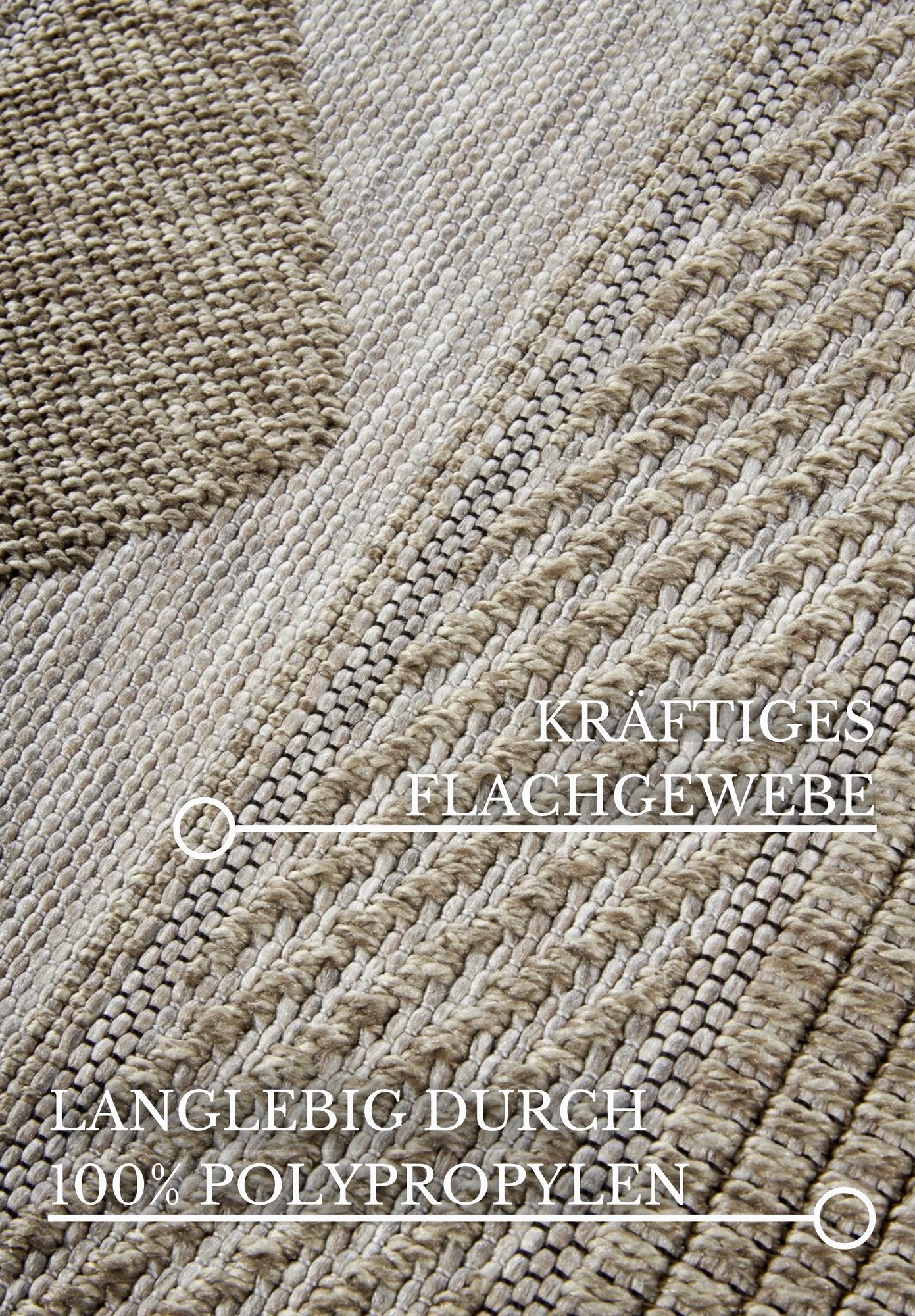 Hanse Home  Villeroy & Boch 1836 In- & Outdoor Rug Elisabeth Natural Brown - 115x170 cm