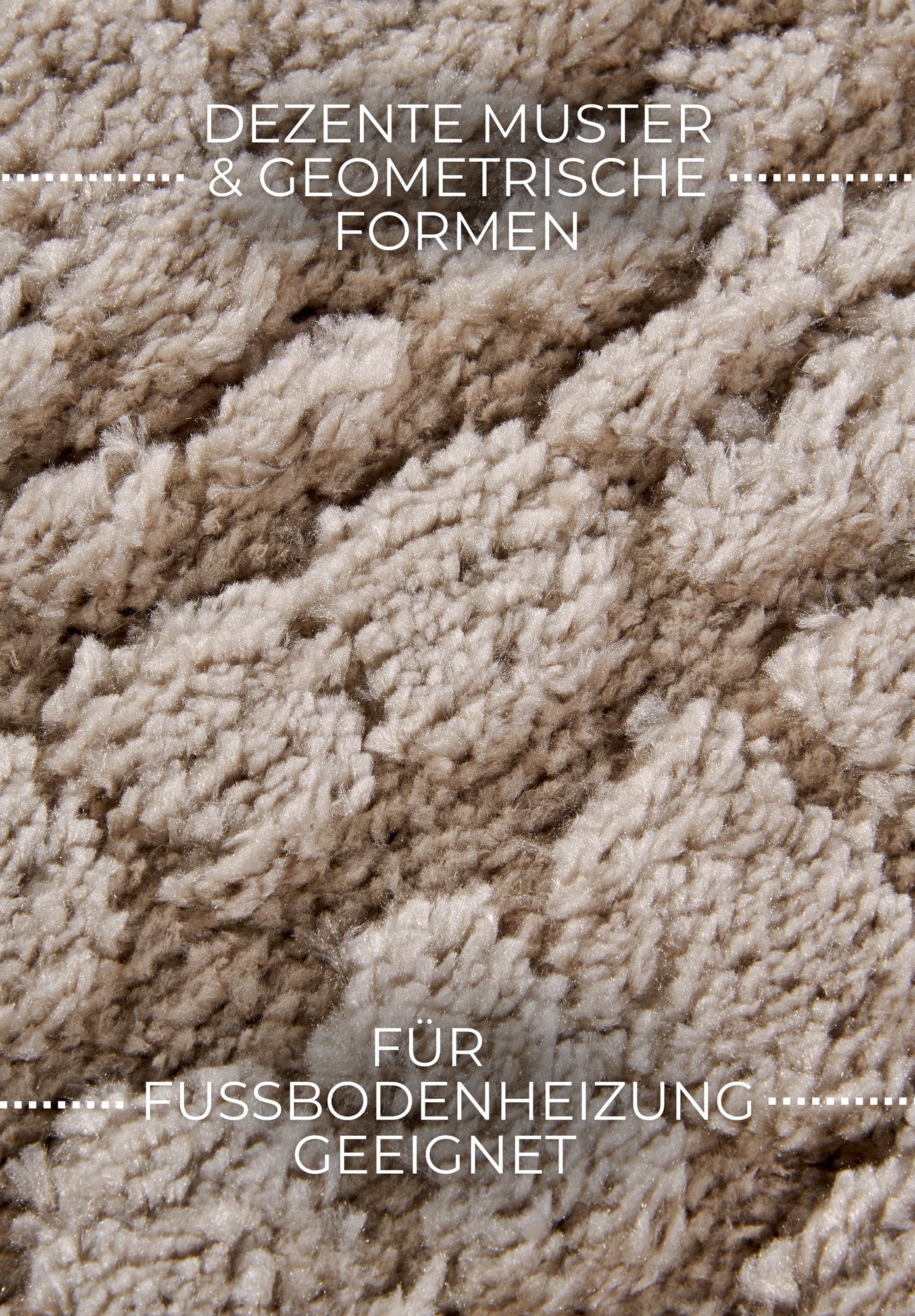 Hanse Home  Elle Decoration Gallery High Pile Rug Artistique Beige - 80x120 cm