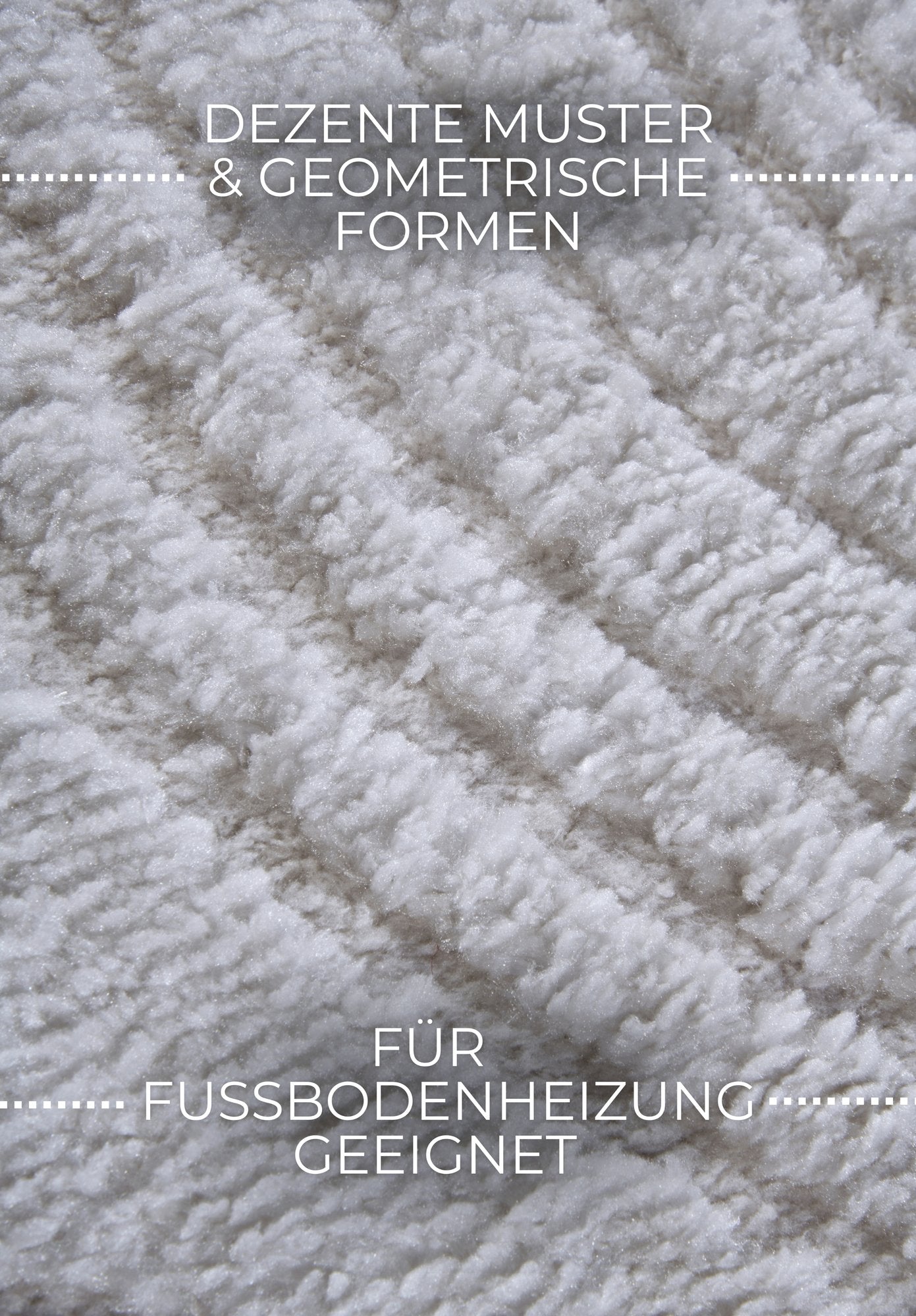 Hanse Home  Elle Decoration Gallery High Pile Rug Pigment Cream White - 80x120 cm