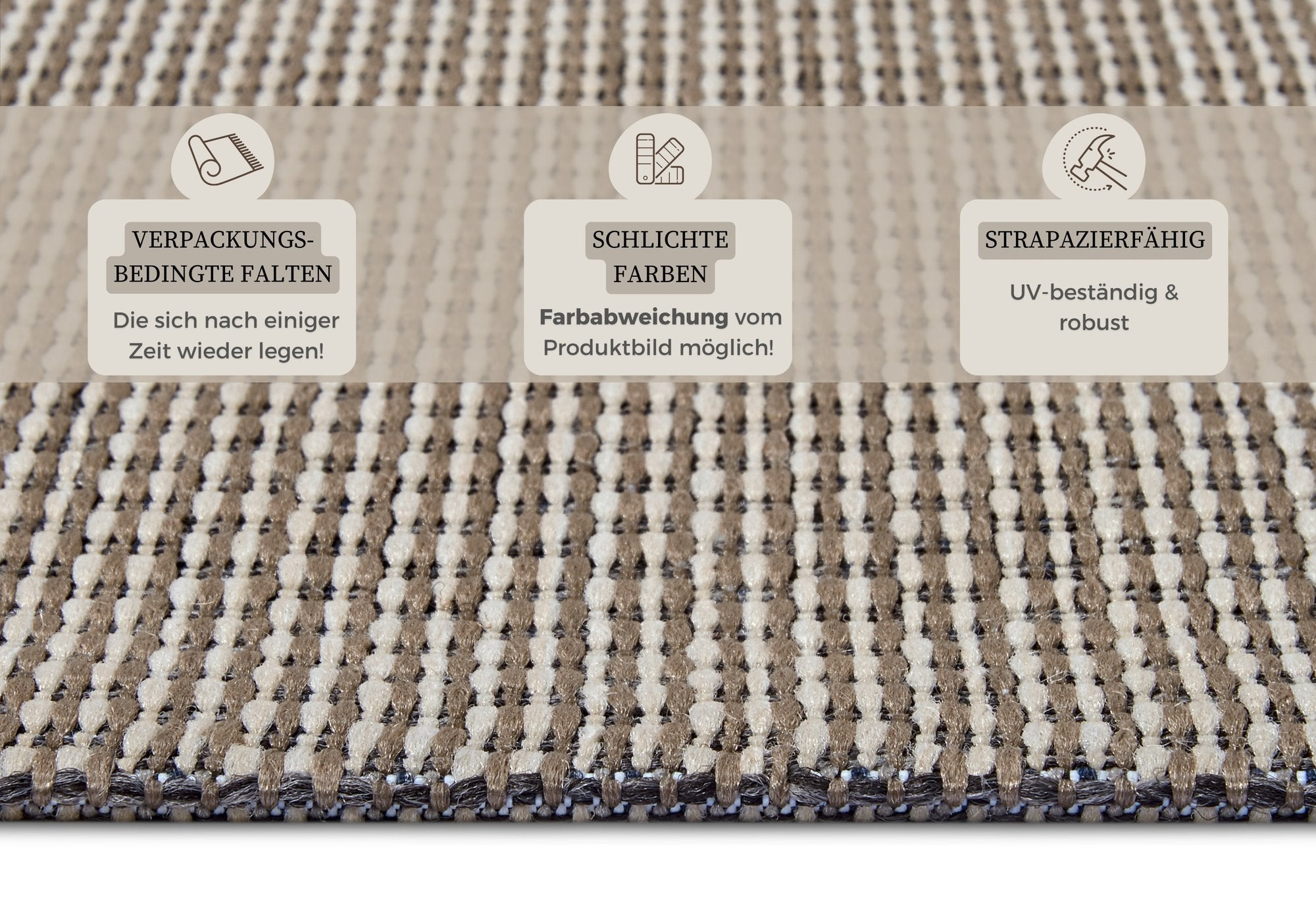 Hanse Home  Clyde In- and Outdoor Carpet Pure Beige - 115x170 cm