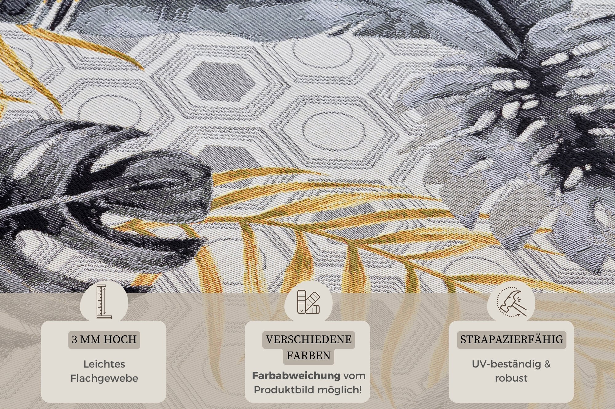 Hanse Home  Flair In- und Outdoor Carpet Gold Leaves - 160x235 cm