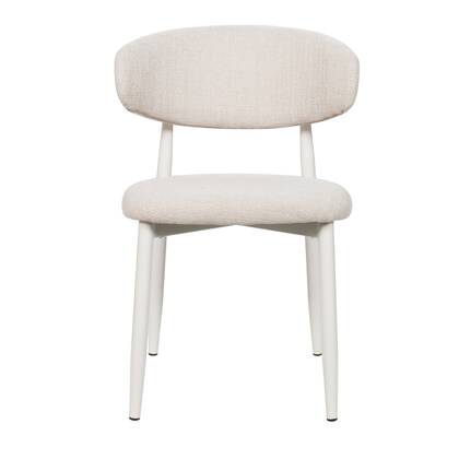Giga Meubel  Eetkamerstoel Alexia Beige|Wit - Set van 2