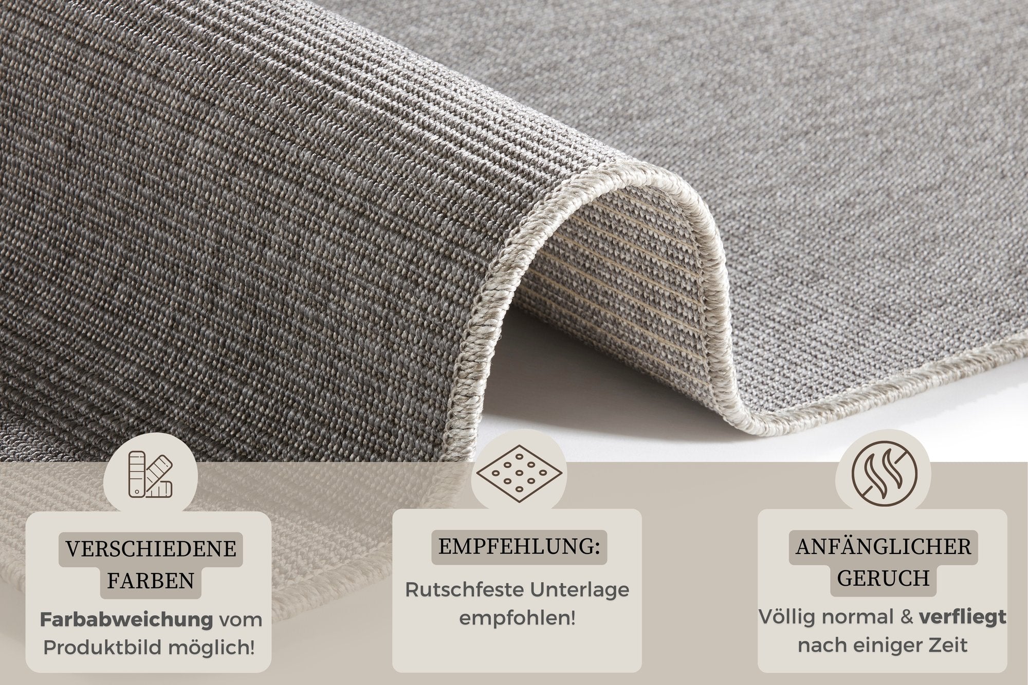 Hanse Home  Flatwoven Runner for In & Outdoor Sisal-Look - 80x150 cm