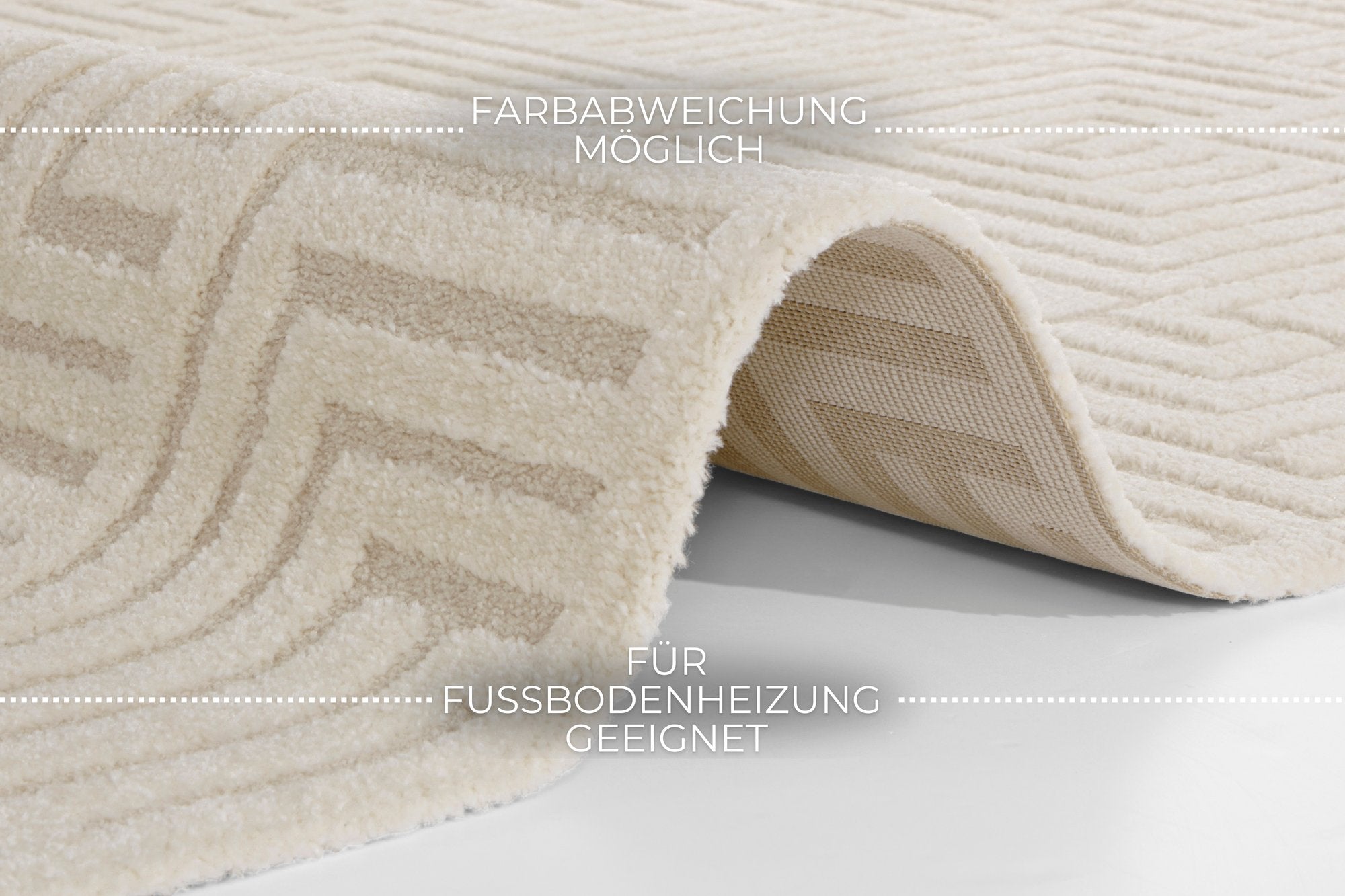 Hanse Home  Soft Short-Pile Carpet in High-Low-Optic Manipu - 120x170 cm