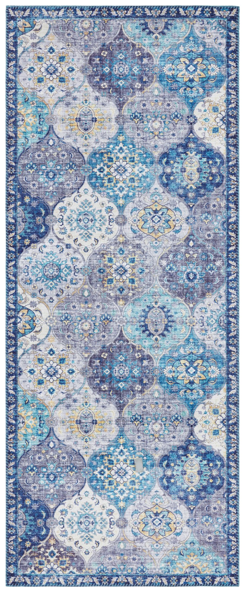 Hanse Home  Carpet Kashmir Ghom in Oriental-Optic Denim Blue - 80x150 cm