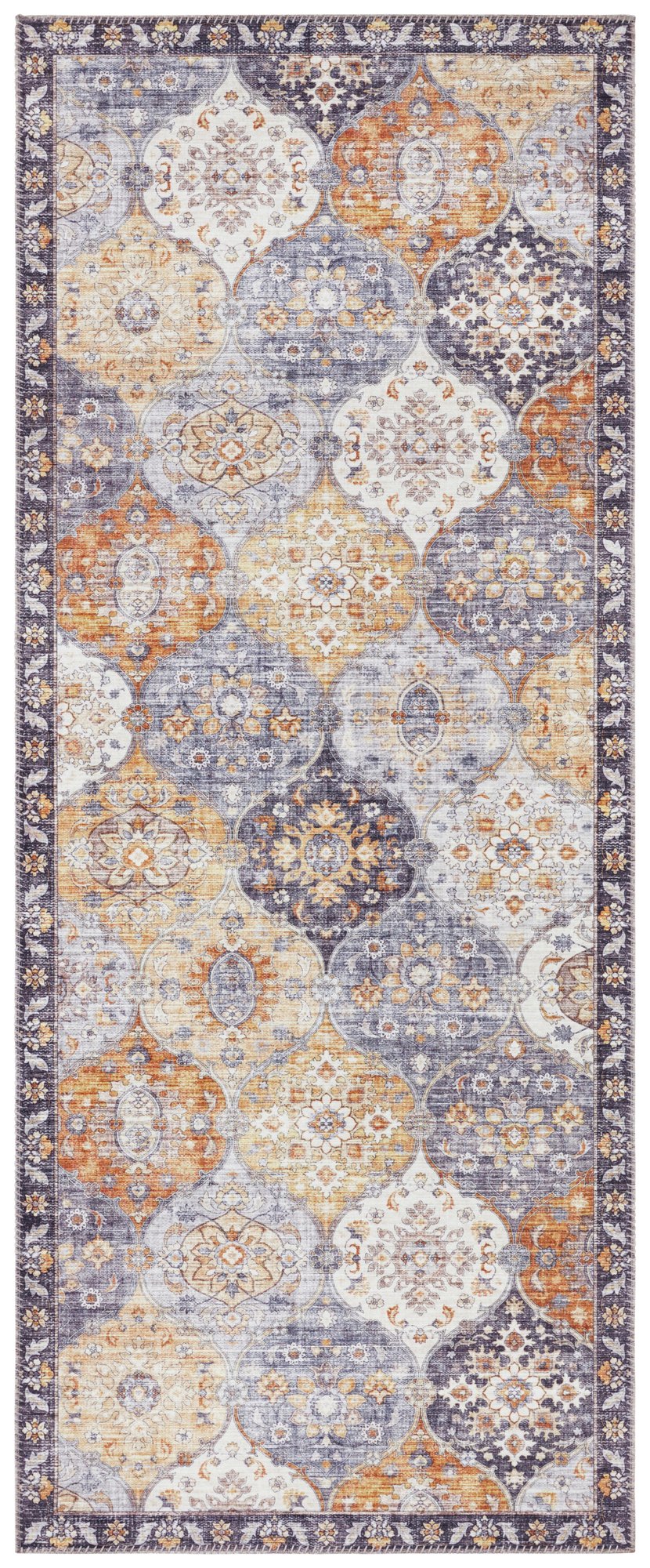 Hanse Home  Carpet Kashmir Ghom in Oriental-Optic Honey Yellow - 80x150 cm