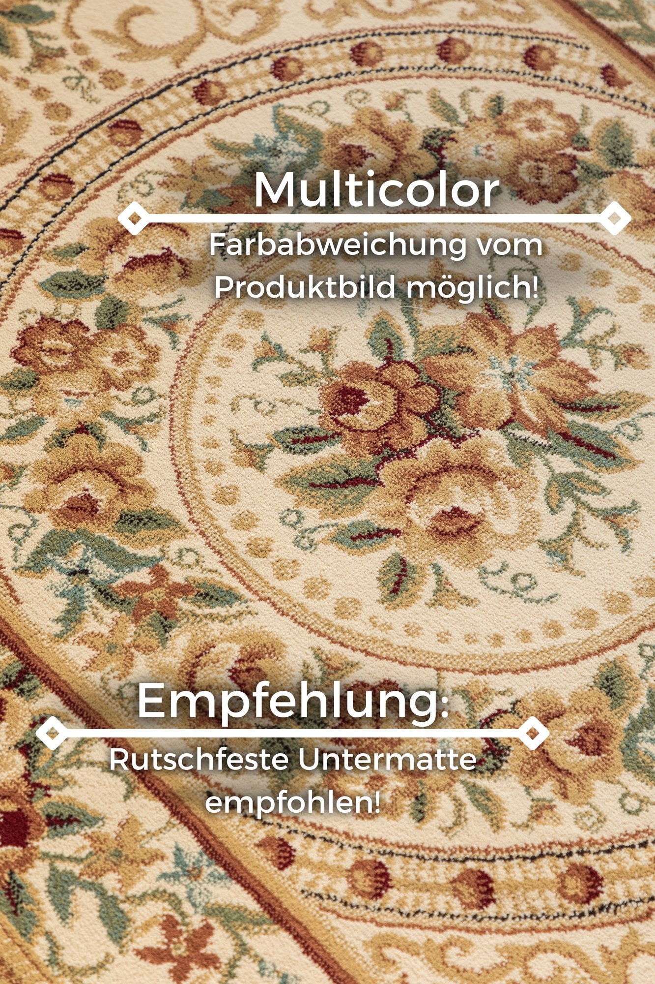 Hanse Home  Nouristan Herat Orient Teppich Adraskan Cream - 80x120 cm