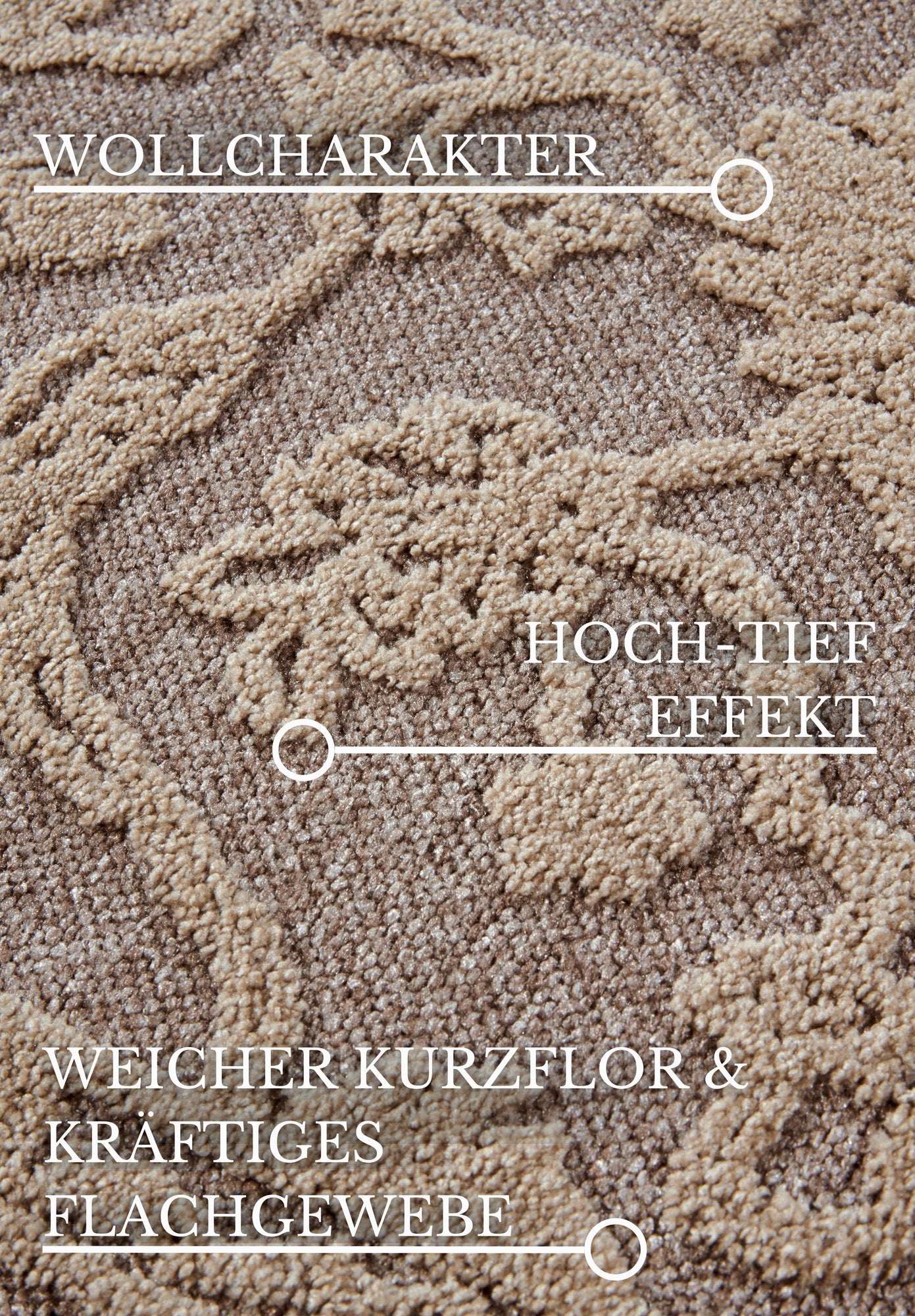 Hanse Home  Villeroy & Boch 1879 Short Pile Rug Ambroise Natural Grey Beige - 160x230 cm