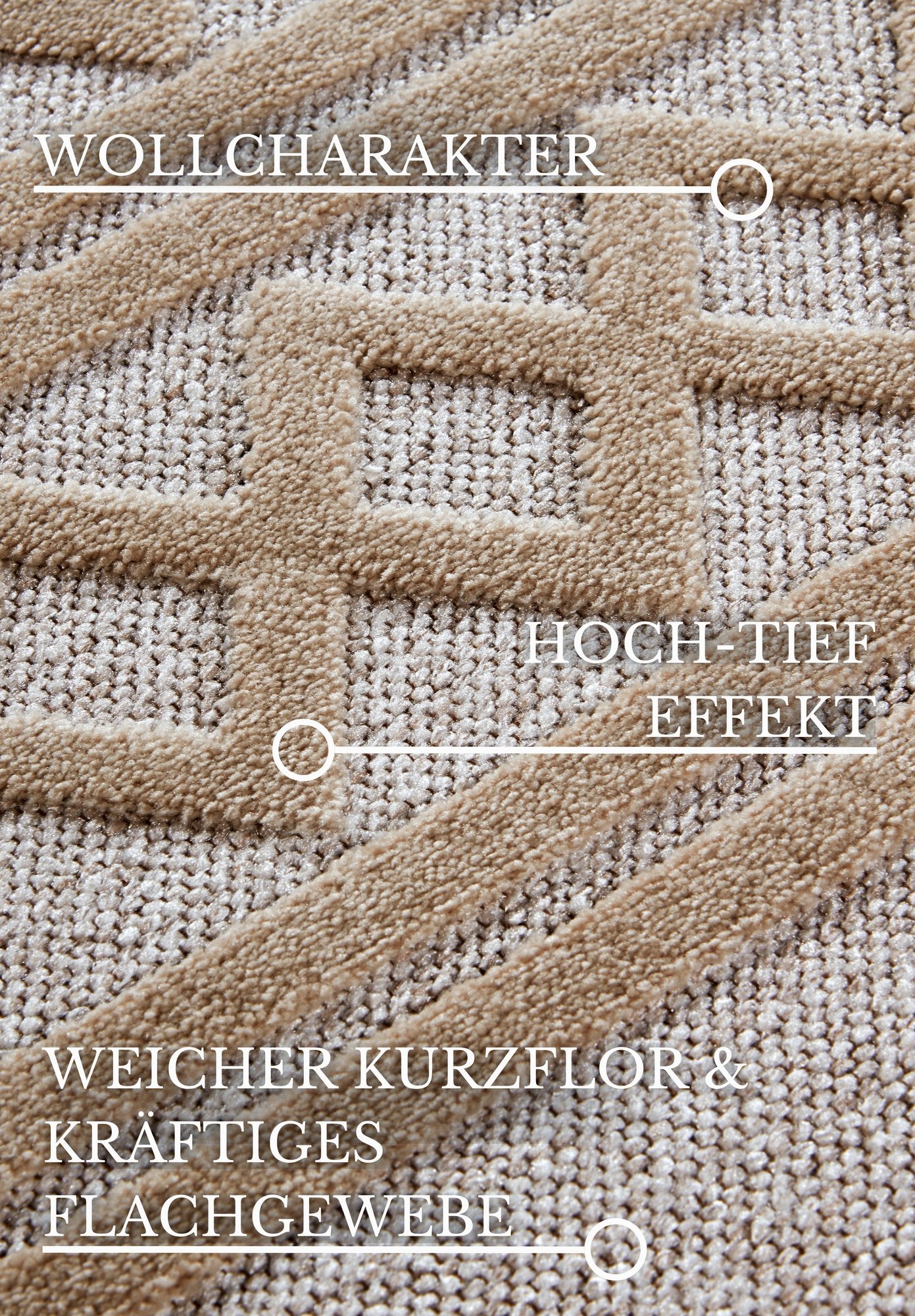 Hanse Home  Villeroy & Boch 1879 Short Pile Rug Catherine Cream - 160x230 cm