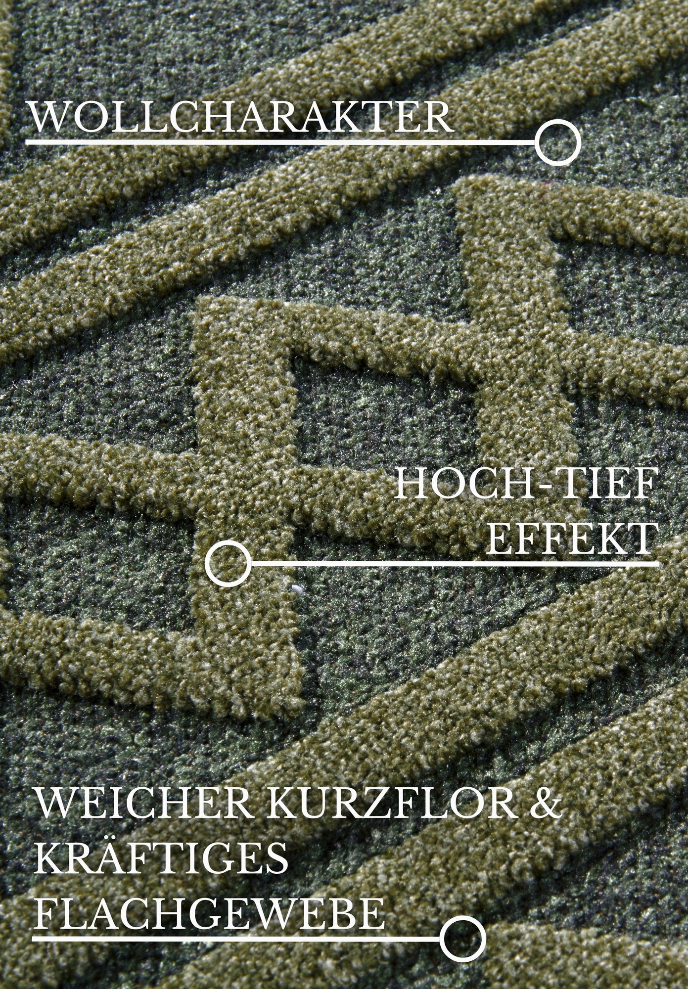 Hanse Home  Villeroy & Boch 1879 Short Pile Rug Catherine Jungle Green - 160x230 cm
