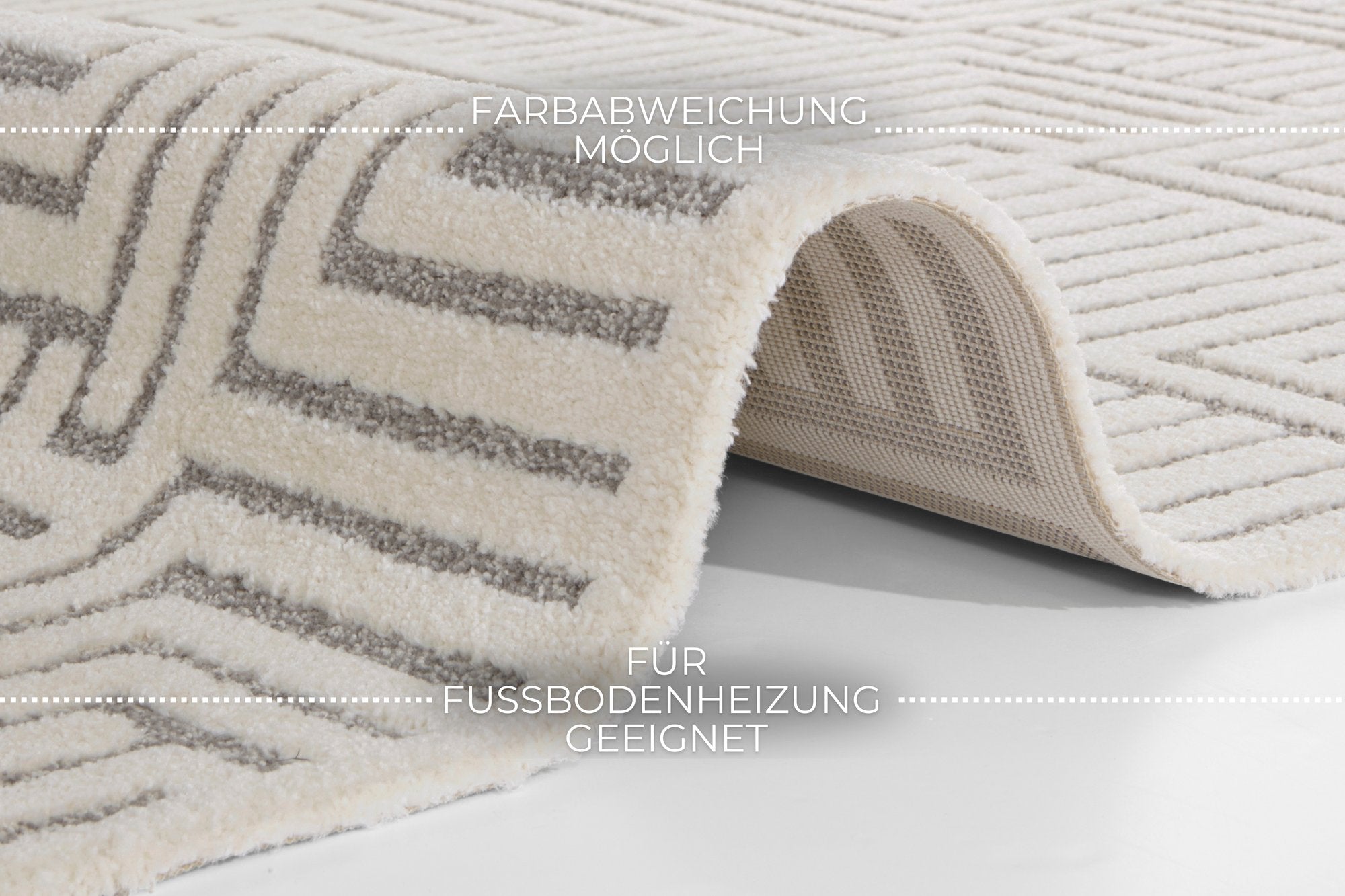 Hanse Home  Soft Short-Pile Carpet in High-Low-Optic Manipu - 80x150 cm