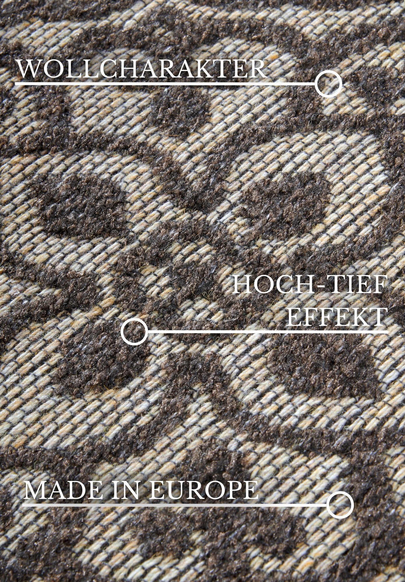 Hanse Home  Villeroy & Boch 1883 In- & Outdoor Rug Julie Natural Brown Beige - 160x230 cm