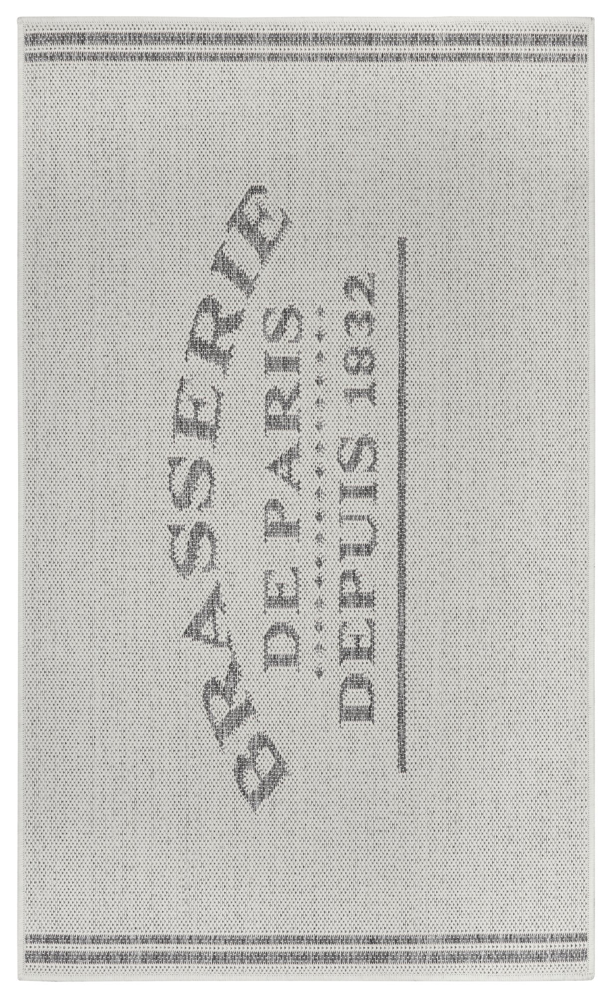 Hanse Home  Cucina Anti-Slip Runner Brasserie de Paris Creme Grey - 92x150 cm