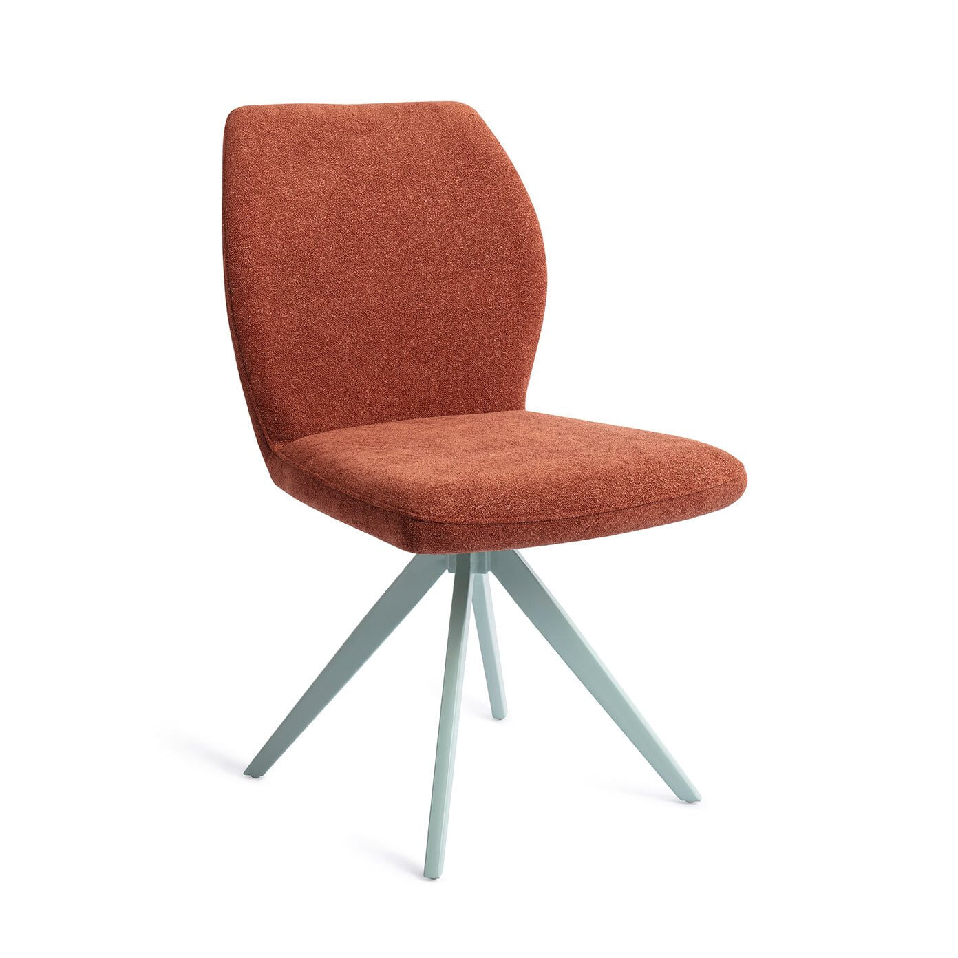 Jesper Home Draaibare Eetkamerstoel Ikata Turn Mint - Cosy Copper