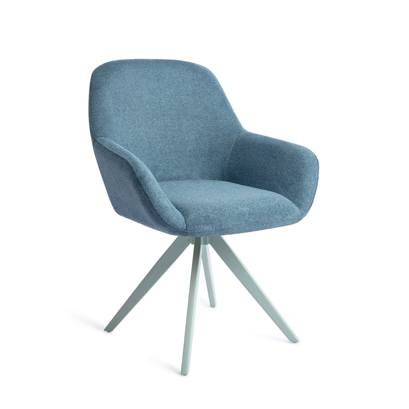 Jesper Home Draaibare Eetkamerstoel Kushi Turn Mint - Ocean Eyes