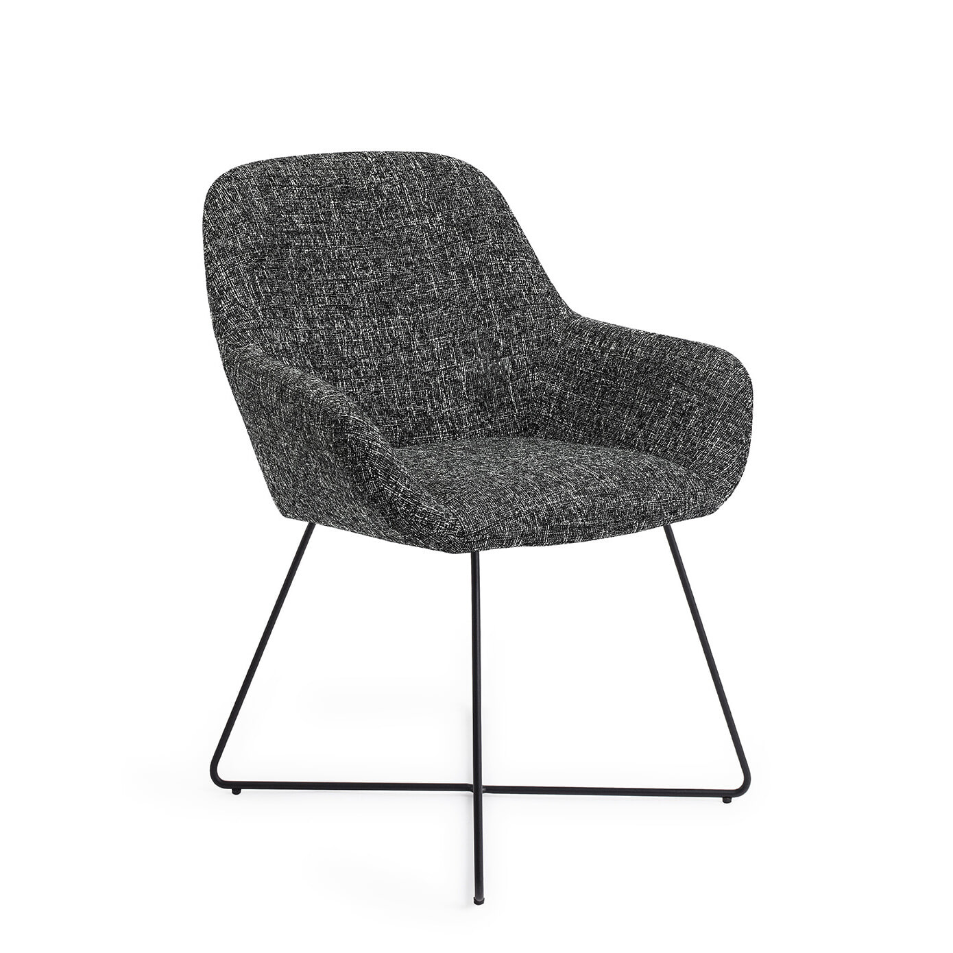Jesper Home Eetkamerstoel Kushi Cross Black - Skyfall