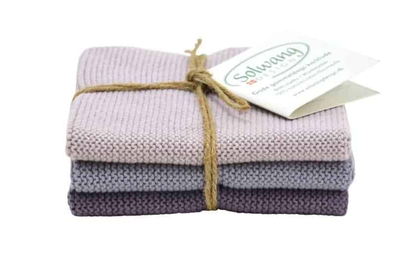 vaatdoekjes - set van 3 - Dusty Purple