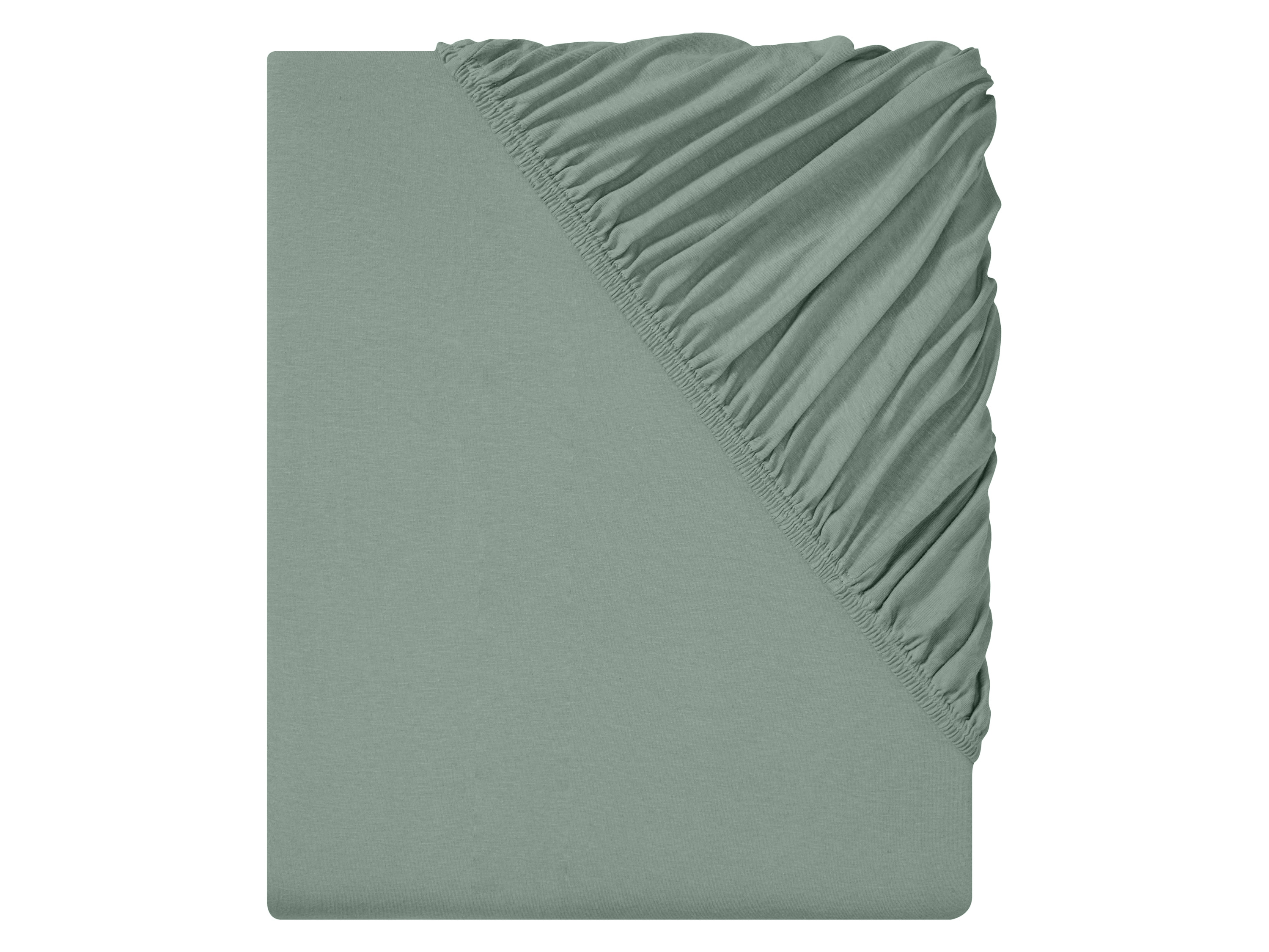 Livarno home Jersey hoeslaken 90-100 x 200 cm (Kaki)