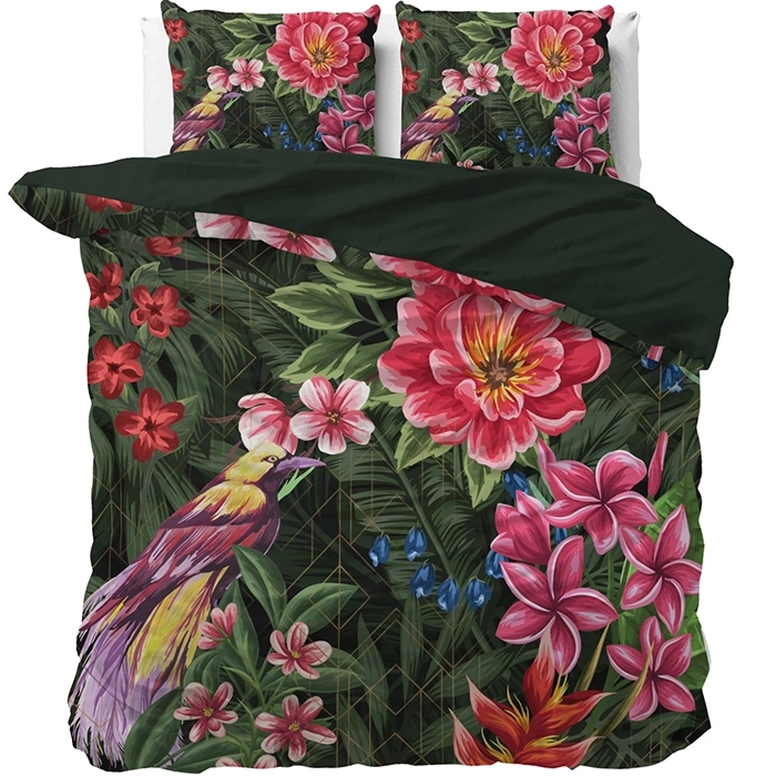 Sleeptime Milou 2 Dekbedovertrek Groen -Lits-jumeaux (240 x 200/220 cm)