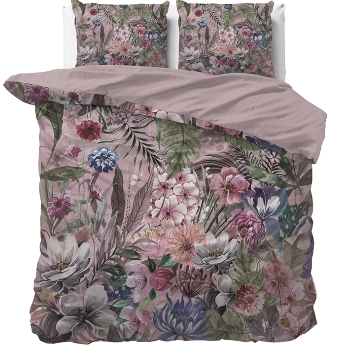 Sleeptime Tess Dekbedovertrek Roze-Lits-jumeaux (240 x 200/220 cm)