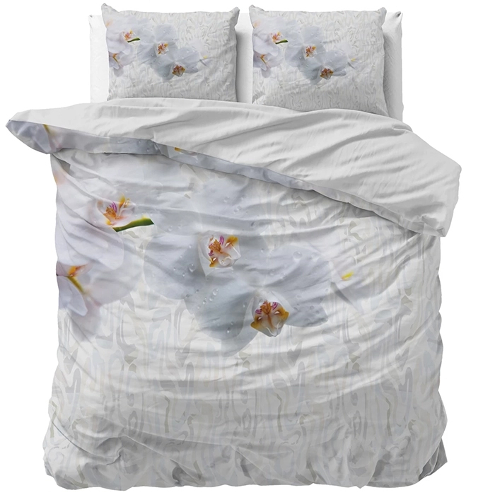 Sleeptime Orchid Dekbedovertrek Wit-Lits-jumeaux (240 x 200/220 cm)
