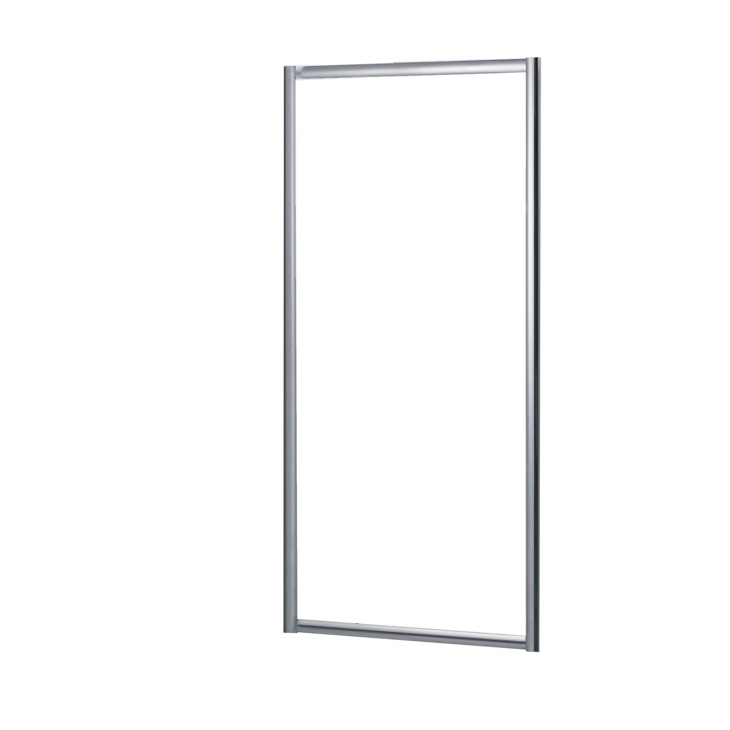 Aquavive – Zijwand Zanzibar 90 X 190cm - Chroom Profiel - 5 Mm Helder Glas