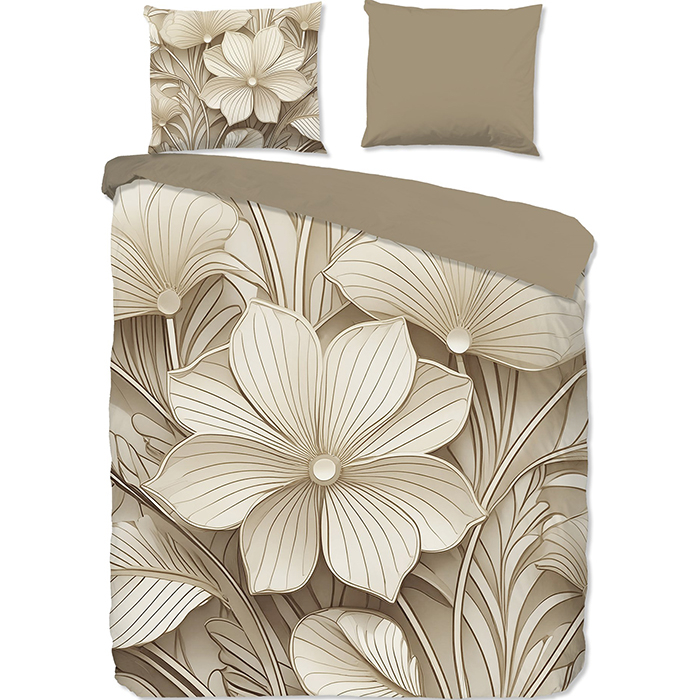 Good Morning Artdeco Dekbedovertrek Zand-2-persoons (200 x 200/220 cm)