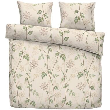 Leen Bakker Dekbedovertrek Vera - beige/groen - 240x220 cm