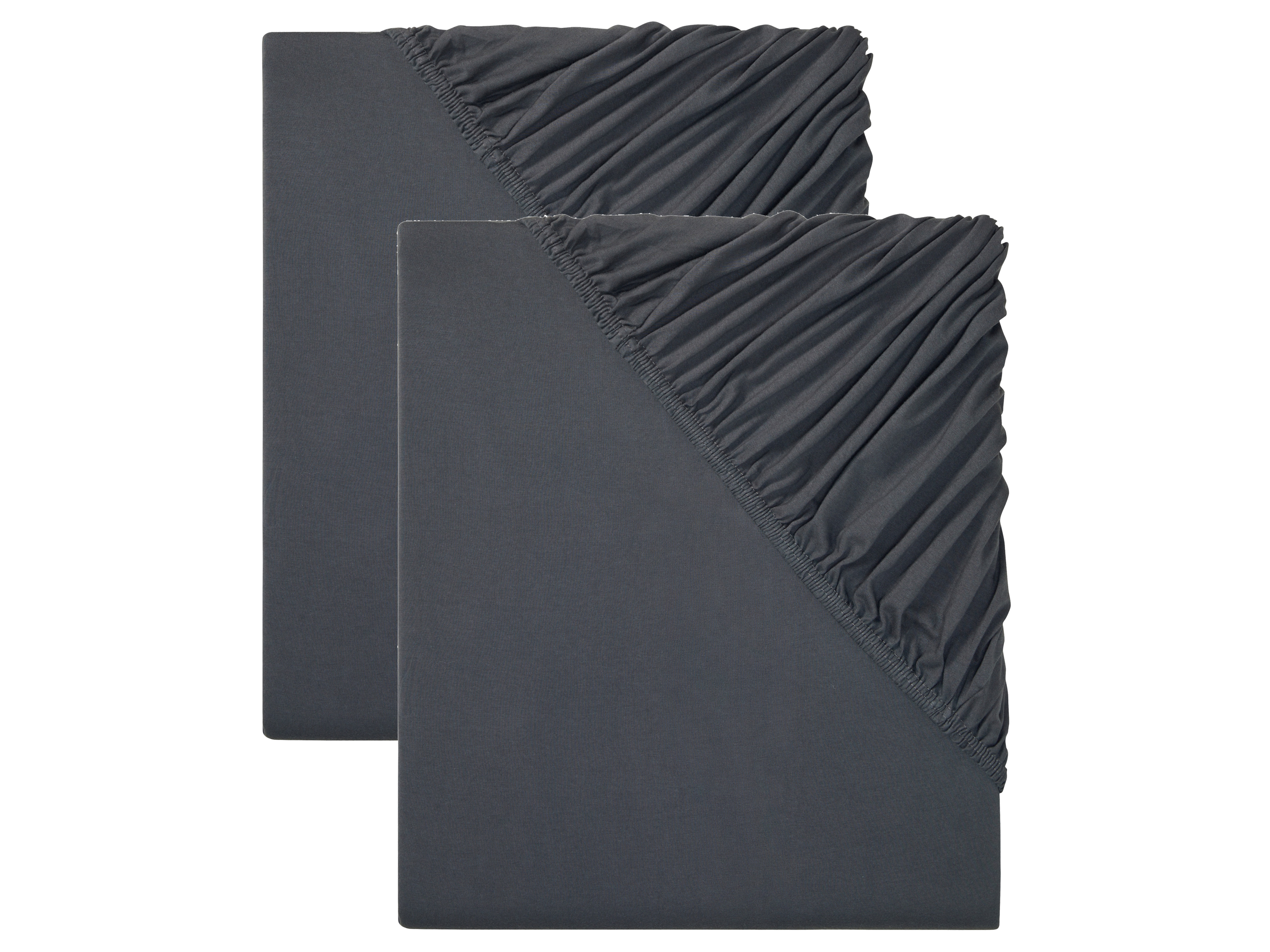 Livarno home 2 jersey hoeslakens 180-200 x 200 cm (Donkergrijs)